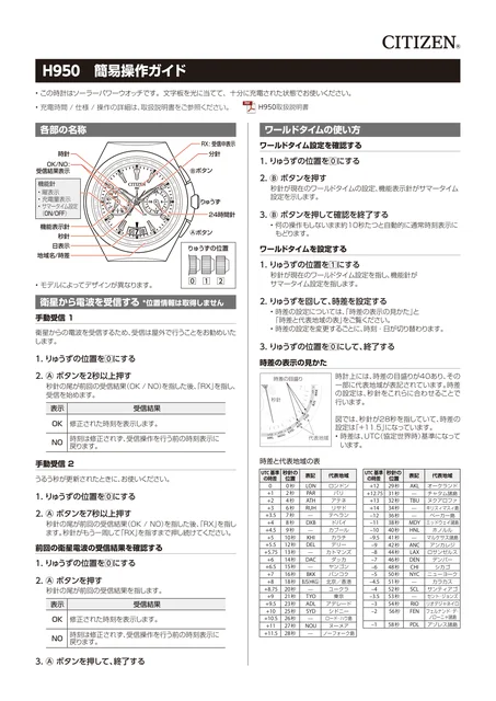 citizen シチズンウオッチH950